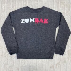 SALE ZomBae Halloween Grey Pullover Sweater Size S (6/6X) Youth
